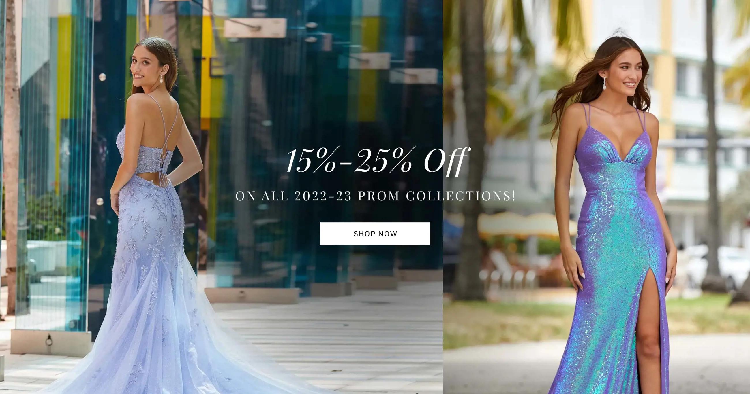 Banner Promoting Prom Dress Promotion