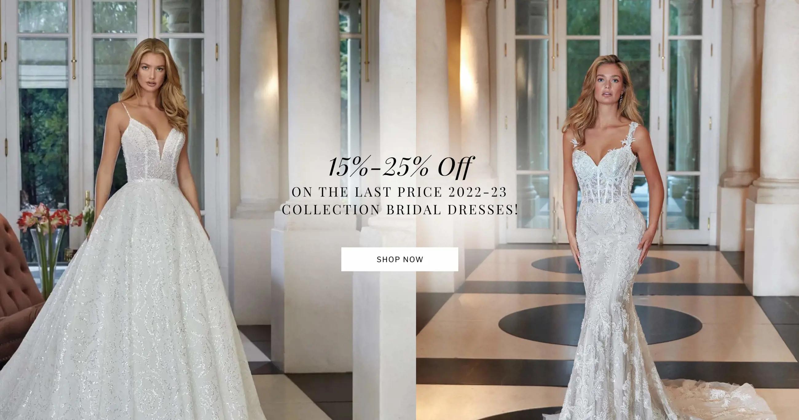 Banner Promoting Bridal Gown Promotion