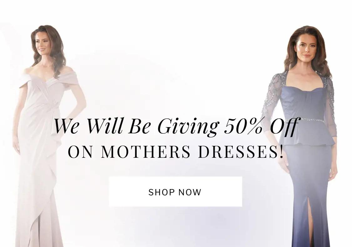 Banner Promoting Mothers Dresses Promotion