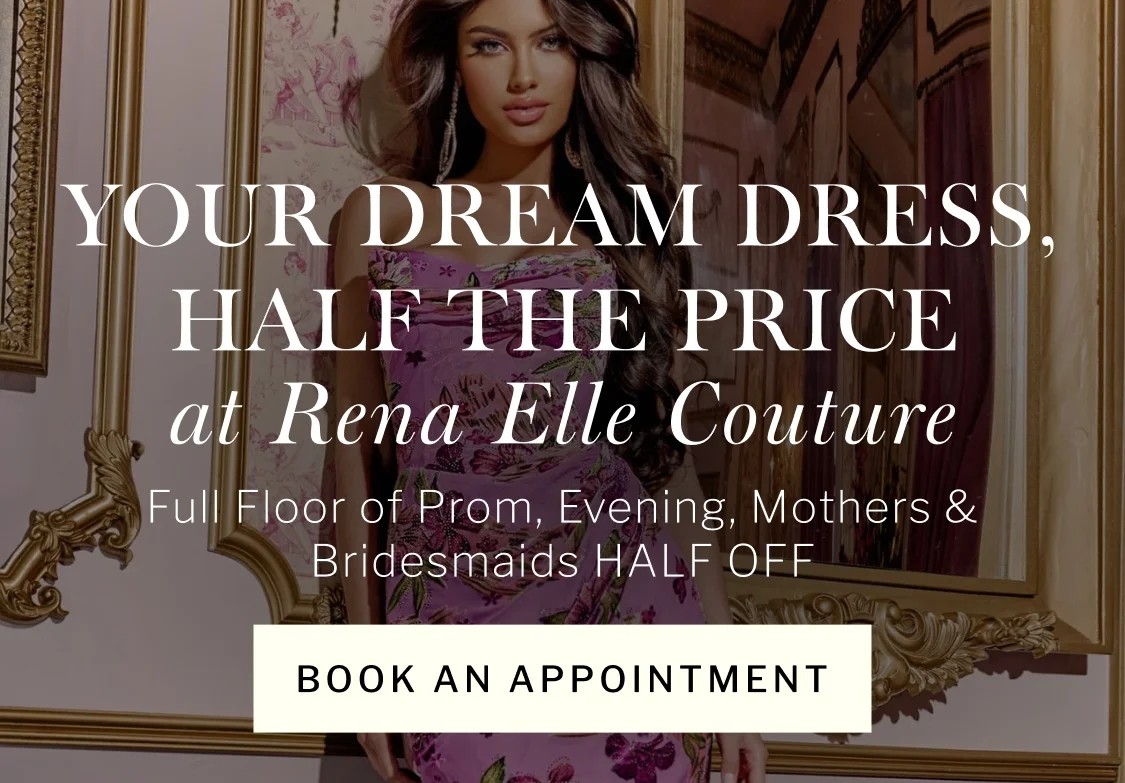 Model wearing Jovani  42165 gown, mobile banner